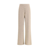 Beige Cashmere Casual Pants